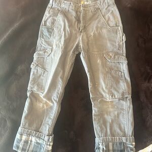 Carhartt Relaxed Fit Pants with Gray Plaid Lining